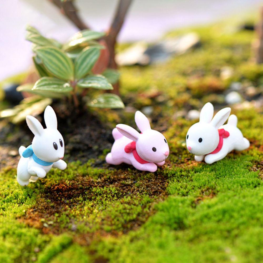 Mô Hình Thỏ Bunny Mini Bằng PVC Trang Trí Sân Vườn