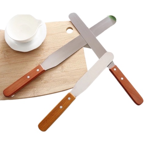 Bộ Chà Láng 5 Món Cán Gỗ - Bộ Dụng Cụ Đắp Hoa Cho Bánh Kem Loại 5 Chi Tiết