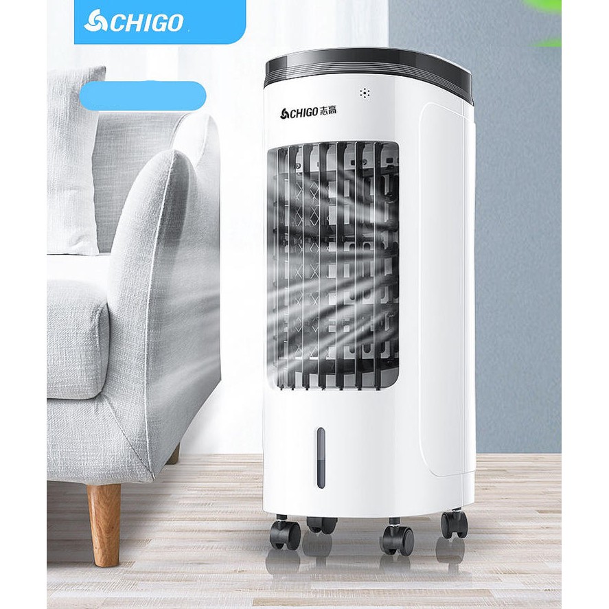 Quạt hơi nước đá không gây tiếng ồn, Quạt làm mát không khí tặng kèm 5 gel đá | BigBuy360 - bigbuy360.vn