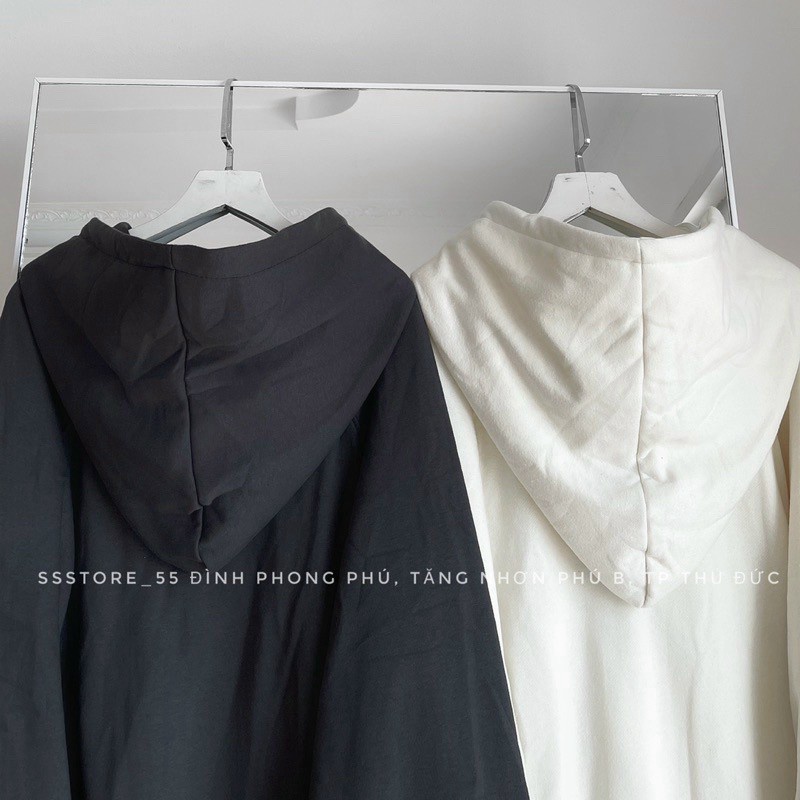 Áo Khoác Nỉ Nữ Thiết Kế Dây Khóa Kéo Tiện Lợi Vải Nỉ Dày Mịn in Chữ Nón Lớn Form Rộng Che Nắng Tốt Siêu Hot NEW UNISEX