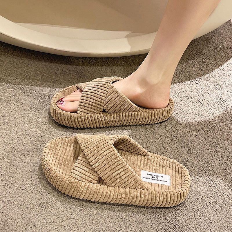 Oeteo Dép Quai Chéo Đế Bằng Thiết Kế Thời Trang Cho Nữ