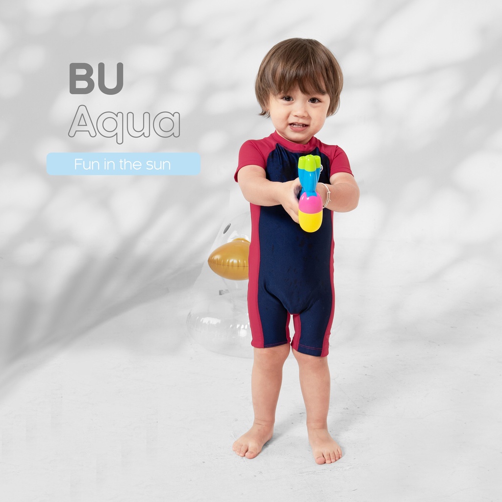 Bubaby Đồ bơi liền thân ngắn tay