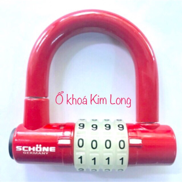 Ổ khoá số chữ U SCHONE SC-801 chính hãng không khoá được xe máy