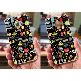 Ốp lưng Samsung S6 Edge Plus (dẻo viền trắng trong) - Brands