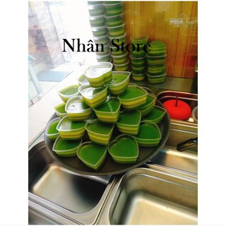 50 hôp Flan tim kèm năp, bánh da bò trái tim, yaourt hiệu Vĩnh Trường