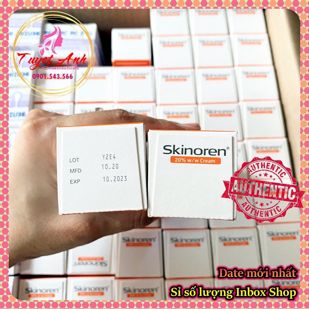 [Auth-Date mới] Acne Derm 20% Azelaic Acid tuýp 20g - BaLan - Kem giảm Mụn, mờ thâm, trắng sáng da