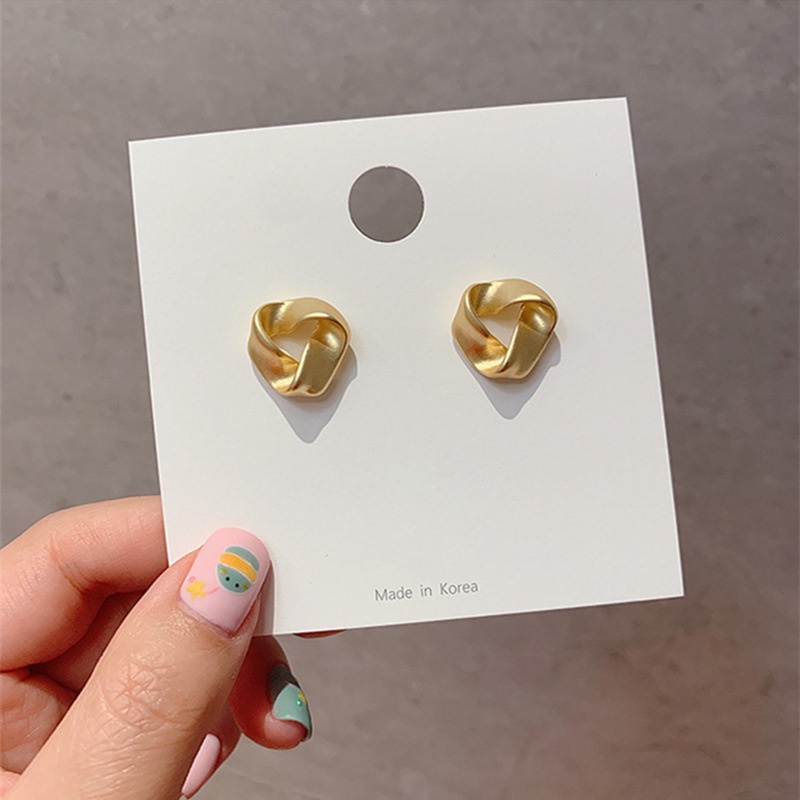 Bông tai hình xoắn mạ vàng cá tính dành cho nữ ANNIE - D2-09