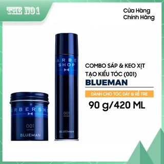 GÔM XỊT TÓC TẠO KIỂU BLUEMAN HƯƠNG THƠM DỄ CHỊU GIỮ NẾP LÂU [ CHÍNH HÃNG ]