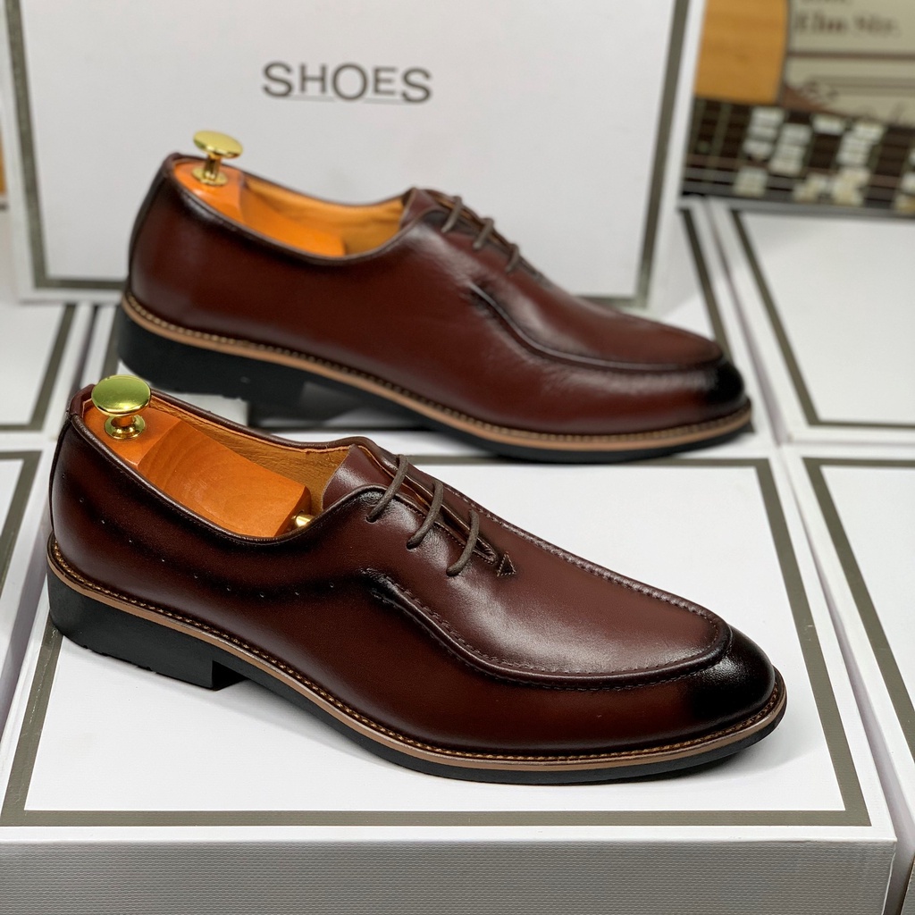 Bộ Sưu Tập Giày Tây - Giày Oxfords Buộc Dây làm từ da bò nguyên tấm nhập khẩu cao cấp