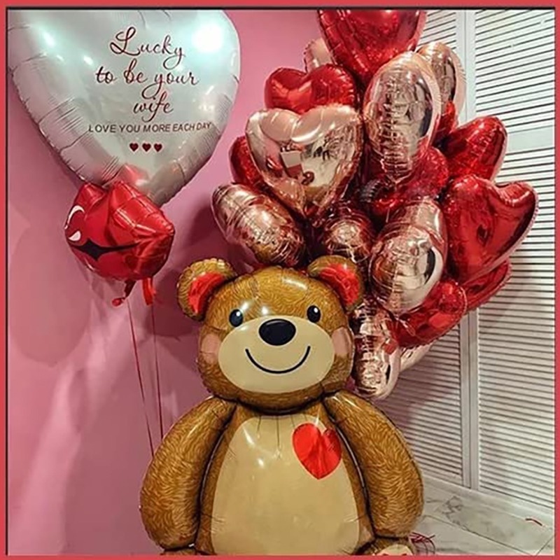 Bong Bóng Trái Tim Lớn 91x65cm Trang Trí Tiệc Sinh Nhật Đẹp Mắt