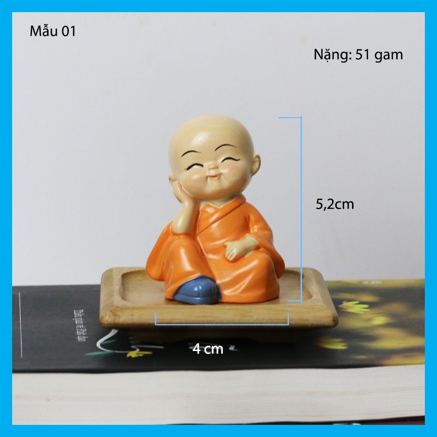 Bộ tượng tứ không - Bộ tượng chú tiểu cute - Bình an, sức khỏe - Hiên Nhà | BigBuy360 - bigbuy360.vn