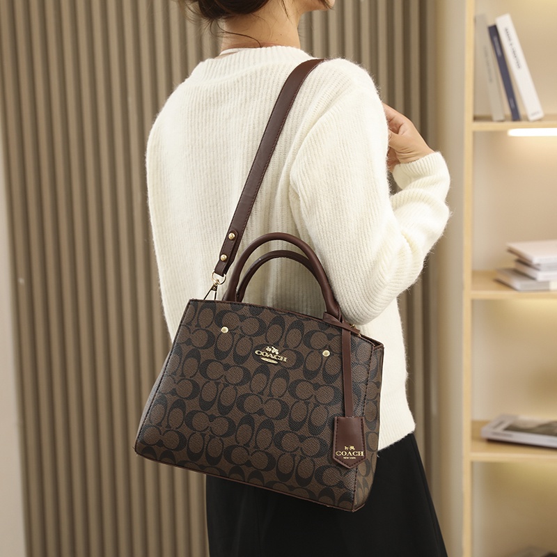 Túi Xách Nữ Coach Da đeo Chéo Túi đeo Vai Cổ điển In Hoa Hàn Quốc