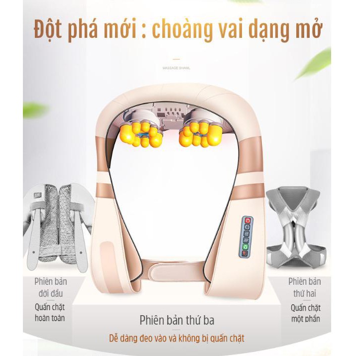 Nhập khẩu Đức! Máy massage vai gáy điện 6 nút chức năng - Home and Garden