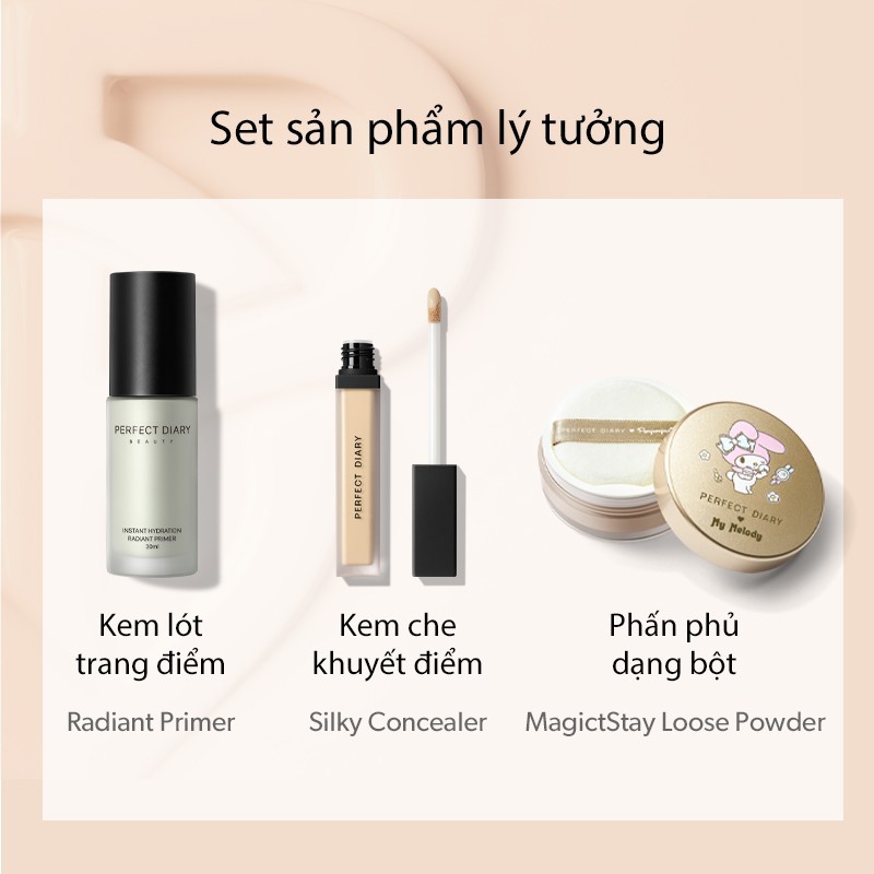 Kem nền Perfect Diary lì mịn màng lâu trôi che phủ tốt 30ml