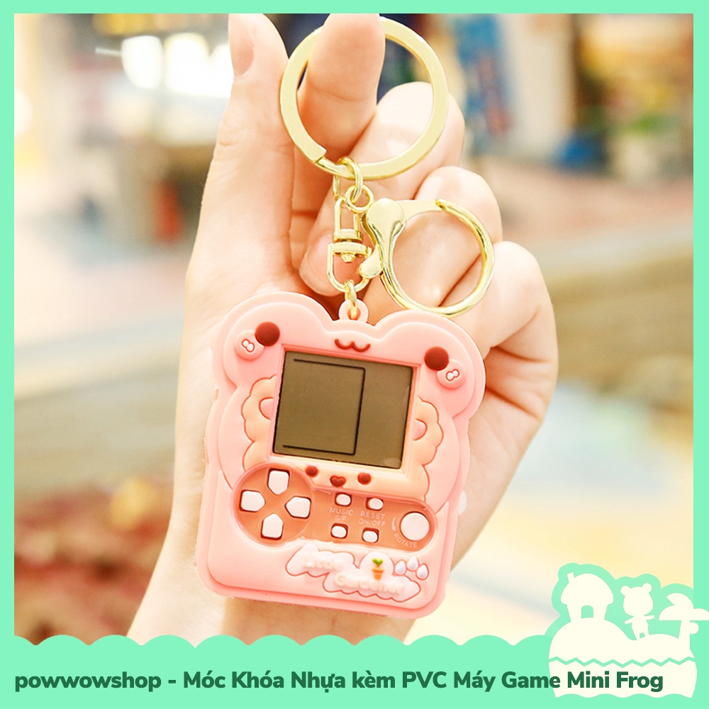 [Sẵn VN - Hỏa Tốc] Móc Khóa Nhựa PVC Kiểu Dáng Máy Chơi Game Cầm Tay Mini Cute Frog