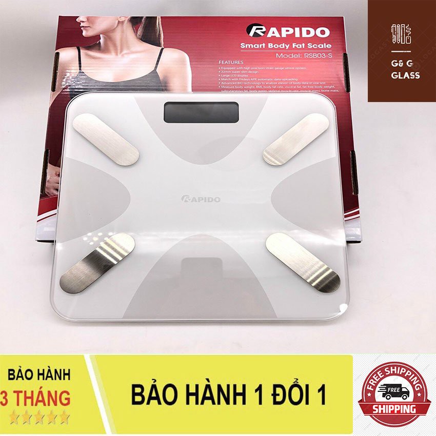 Cân Sức Khỏe Thông Minh Rapido RSB-03 của tập đoàn Ferroli - Có Bluetooth