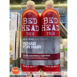 Dầu gội+ xả Tigi 750ml