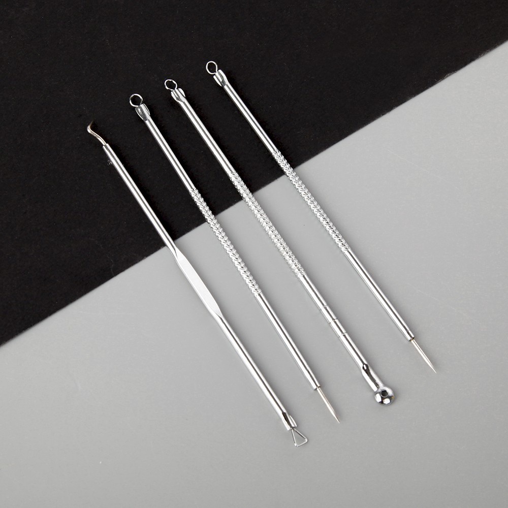 Bộ nặn mụn 4 món inox