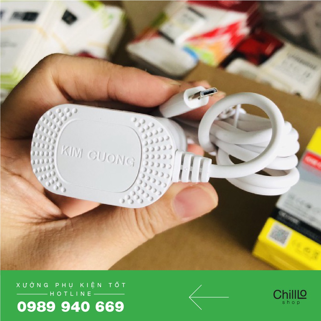 Bộ Củ Sạc Liền Cáp Micro USB Chính Hãng KIM CUONG KMG-812 Cục Sạc Cho Điện Thoại, Loa, Pin Dự Phòng... Chuẩn Micro USB