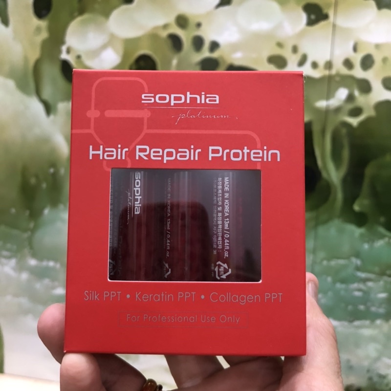 Protein phục hồi tóc hư nát Sophia Platinum Hair Repair Protein 13mlx10