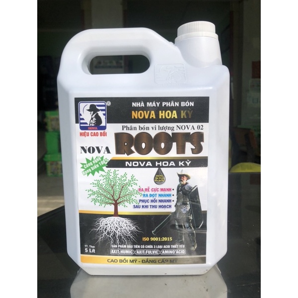 Phân bón Roots Nova Hoa Kỳ cal 5 lít