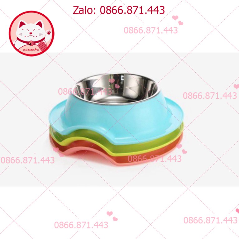 ⚡𝐅𝐑𝐄𝐄𝐒𝐇𝐈𝐏⚡ Bát ăn đơn chống kiến lòng inox cho thú cưng chó mèo