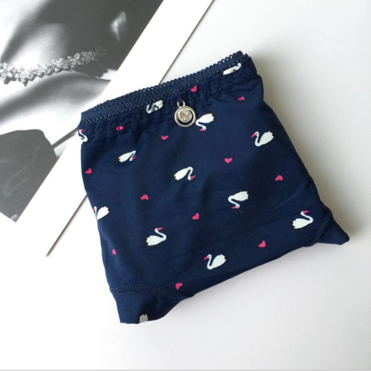 Quần Lót Su nữ💕 Gấp Viền Hoạ Tiết Hoa Dễ Thương Nữ Tính mát lạnh chất cao cấp | BigBuy360 - bigbuy360.vn