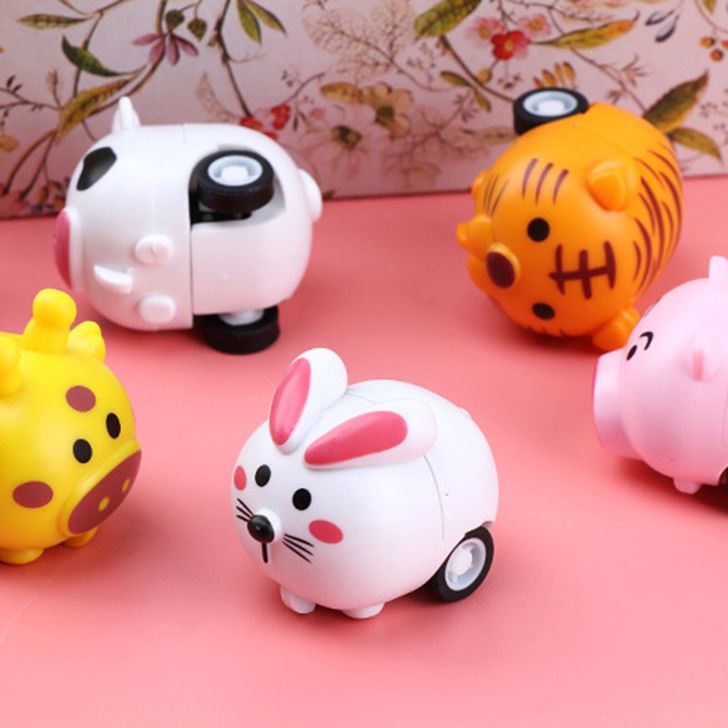 Đồ Chơi Xe Kéo Hình Động Vật Hoạt Hình Dễ Thương Cho Bé