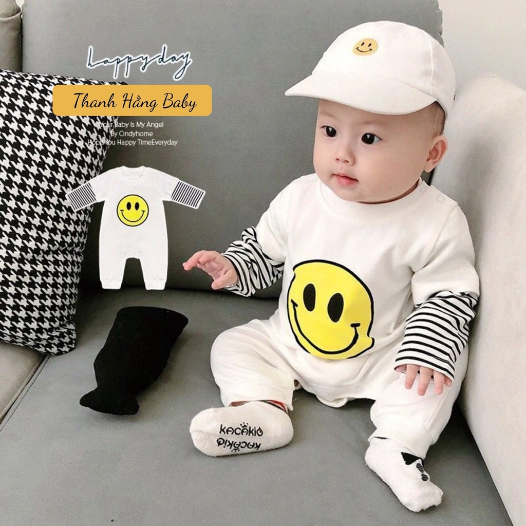 Body dài tay cho bé trai, bộ body cho bé Thanh hằng baby 5 - 13 kg