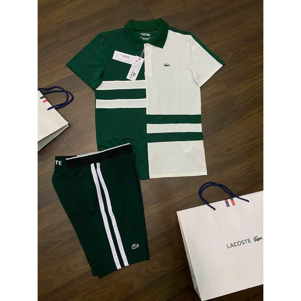 Bộ Hè Nam Có Cổ Phối Nâu 3D ( Hàng Shop ) BB51 .. | BigBuy360 - bigbuy360.vn