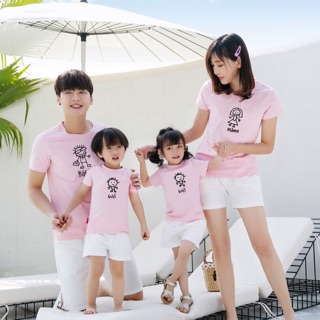 Áo thun cotton nam nữ áo gia đình WO