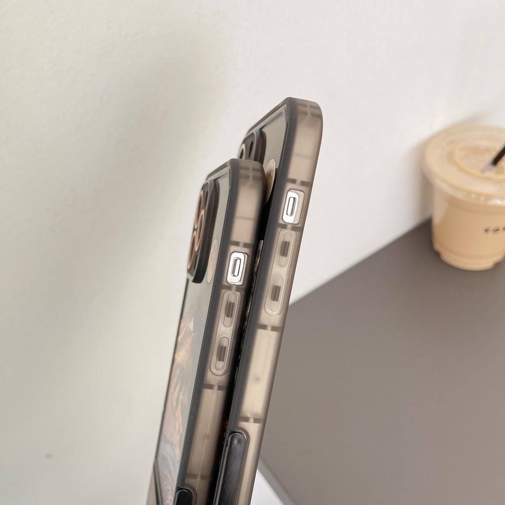 Ốp Điện Thoại Silicon Tpu Mềm Kèm Giá Đỡ Ẩn Hình Núi Tuyết Cho iphone 13 12 11 pro max x xr xsmax 7/8plus