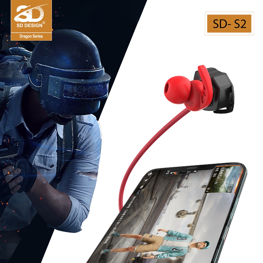 Tai nghe Gaming có mic rời S2 chính hãng SD DESIGN chuyên dùng cho game thủ PC PUBG/ROS/FreeFire, chân Jack cắm 3.5mm