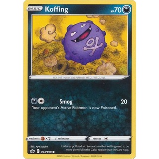 Thẻ Bài Pokemon Koffing - 94/198 - Common