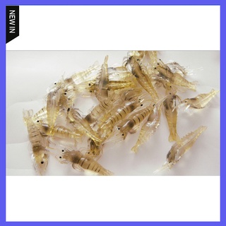 Mồi Câu Cá Giả Hình Con Tôm Mềm 4cm