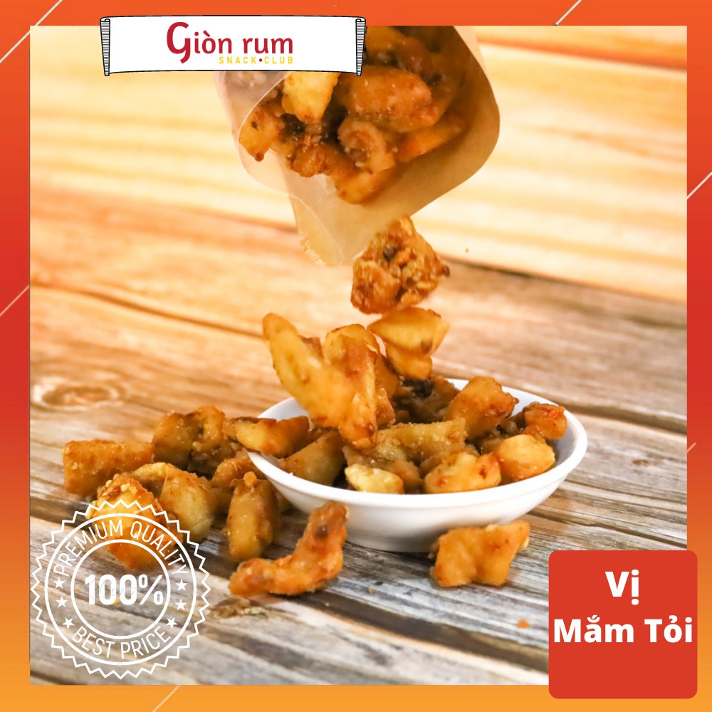 [Siêu Ngon] Tóp Mỡ Sốt Vị Mắm Tỏi - 100g - Siêu Sạch Đậm Vị Thơm Giòn Chất Lượng - Đồ Ăn Vặt - Giòn Rụm Snack Club | BigBuy360 - bigbuy360.vn