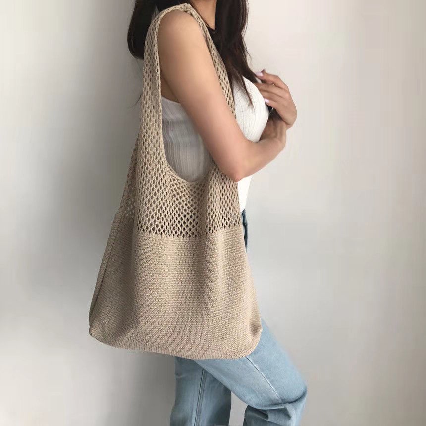 Túi Xách Nữ Đeo Vai Bằng Len Phong Cách Retro Đơn Giản Với 10 Kiểu Dáng Tùy Chọn