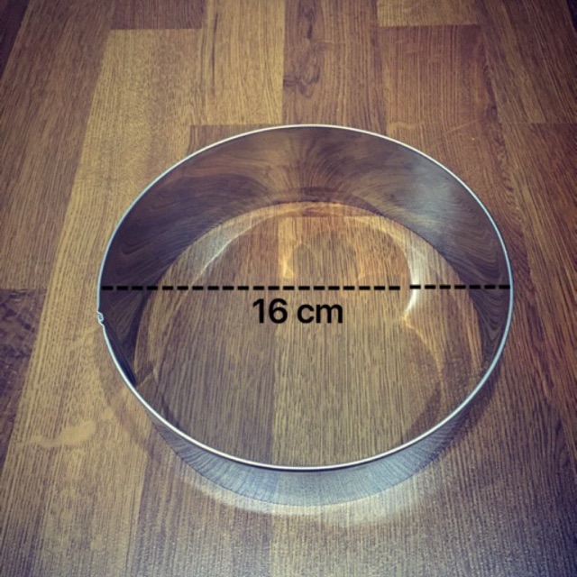 Khuôn ring inox tròn size 16cm