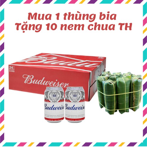 Thùng Bia Budweiser 24 Lon 330Ml Chất Lượng