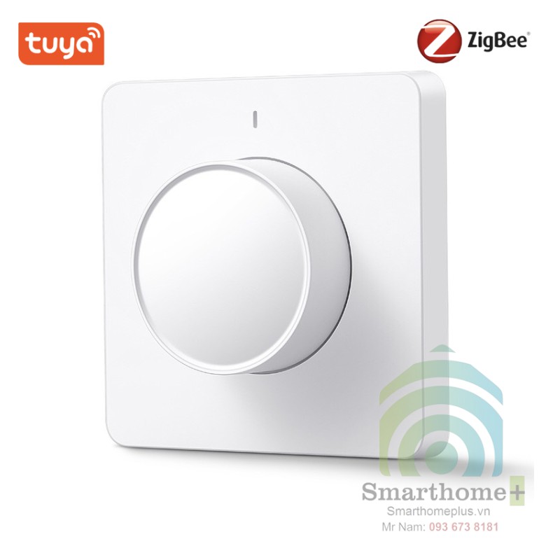 Công Tắc Dimmer Độ Sáng Đèn Hình Vuông Zigbee Tuya SHP-ZDM3