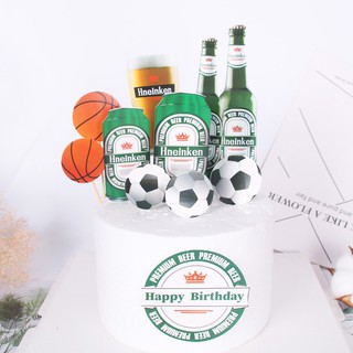 phụ kiện trang trí bánh [FREESHIP❤️] set cắm heniken