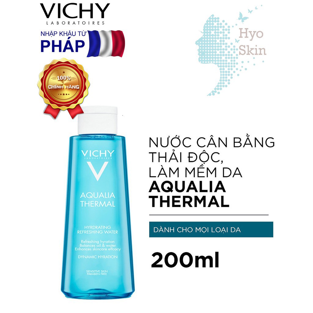 [CHÍNH HÃNG] Nước Hoa Hồng Làm Săn Da, Loại Bỏ Độc Tố VICHY AQUALIA THERMAL HYDRATING REFRESHING WATER