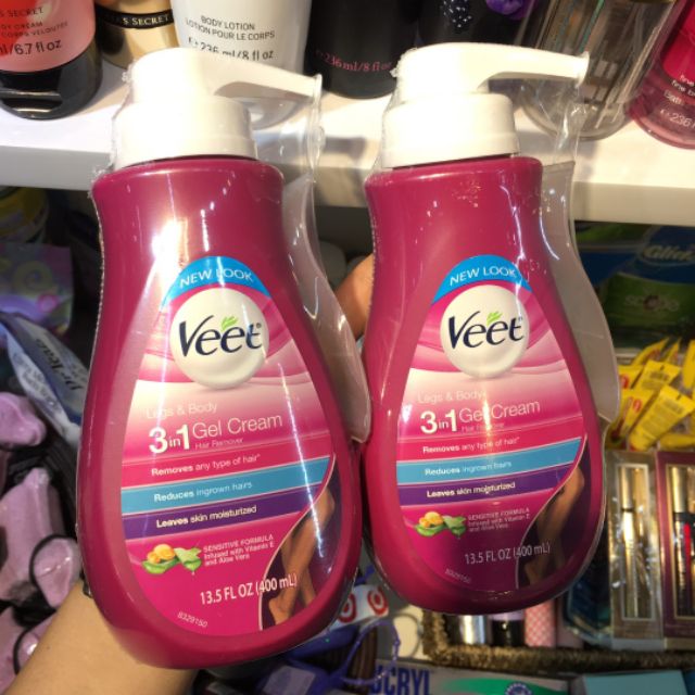 Tẩy lông Veet Fast Acting Gel cream 400ml ( Dành cả cho da nhạy cảm )