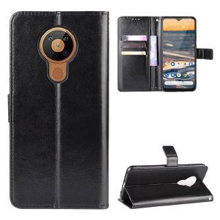 Bao da PU điện thoại dạng ví họa tiết nắp lật có ngăn đựng thẻ và dây đeo cho Nokia 5.3