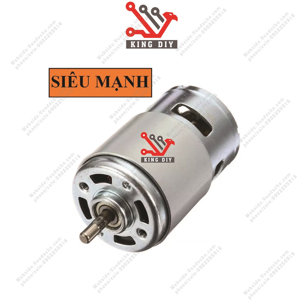 Motor 775 12v giảm tốc không chổi than, mô tơ 775 giảm tốc 12v trục tròn D 5mm cắt khuyết HÀNG MỚI 100% CÓ CHỔI THAN