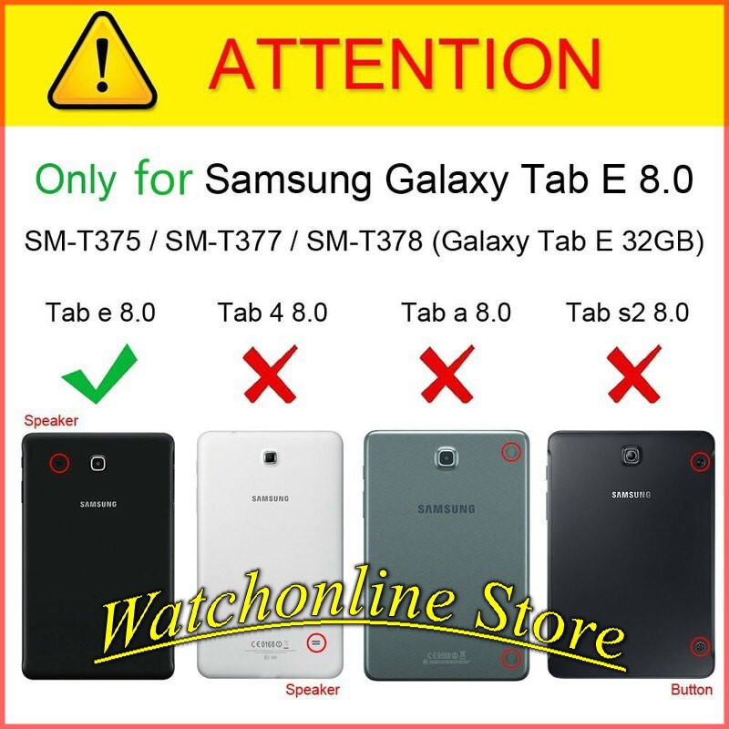 Tặng bút cảm ứng _ Bao da xoay 360 độ Samsung Galaxy Tab E 8.0 Sm-T377 T375 T378 T377 T375