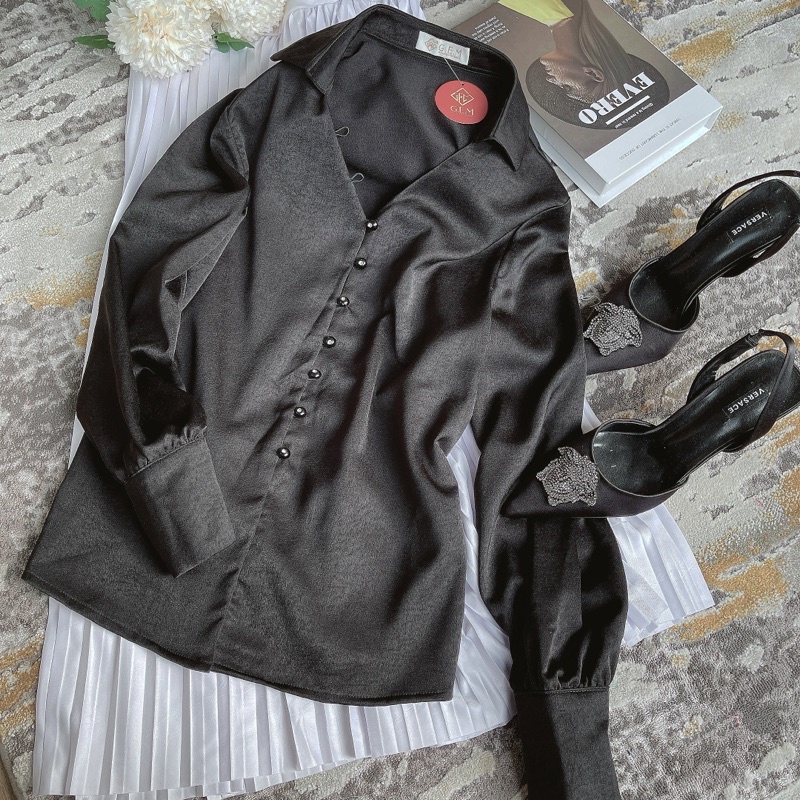 [XƯỞNG SẢN XUẤT] Áo sơ mi cúc G282 CÓ BIGSIZE chất lụa mềm mại, mặc mát có đủ size GEM.VN