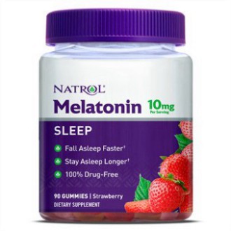 XẢ XẢ XẢ Kẹo Hỗ trợ giấc ngủ  Natrol Melatonin Gummies ,vị Dâu tây, 10mg XẢ XẢ XẢ