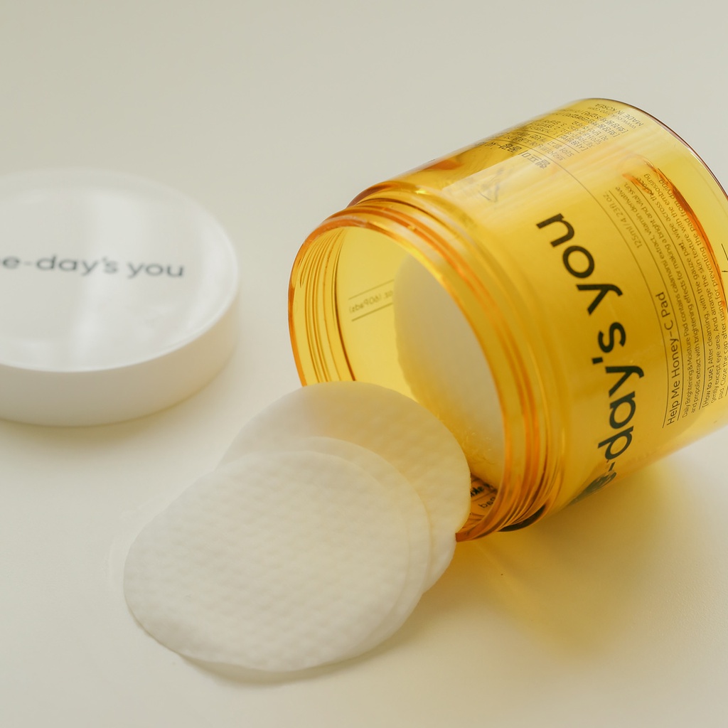 Bông Đắp Toner Hàng Ngày Trắng Da Sáng Mịn ONE DAY'S YOU Help Me Honey-C Pad