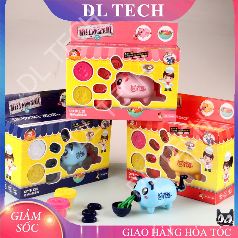 BỘ NẤU ĂN BẰNG ĐẤT NẶN DNNB, ĐỒ CHƠI LÀM MÓN ĂN TỪ ĐẤT NẶN CHO BÉ DL TECH